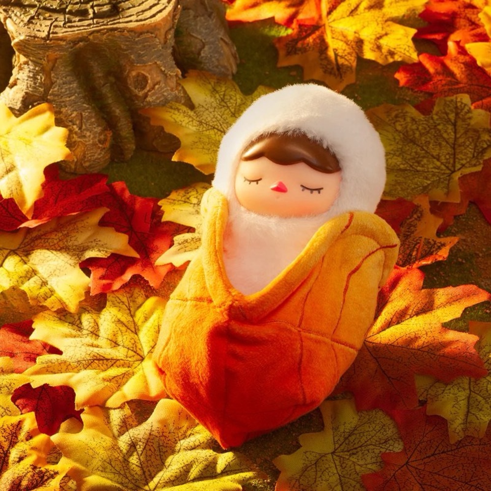 PUCKY Leaf 🍁 Baby - Forest 🌳 Party Plush Pendant Keychain // 🆕 collectible